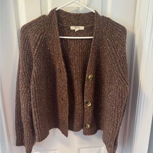 Brown Cardigan Sweater